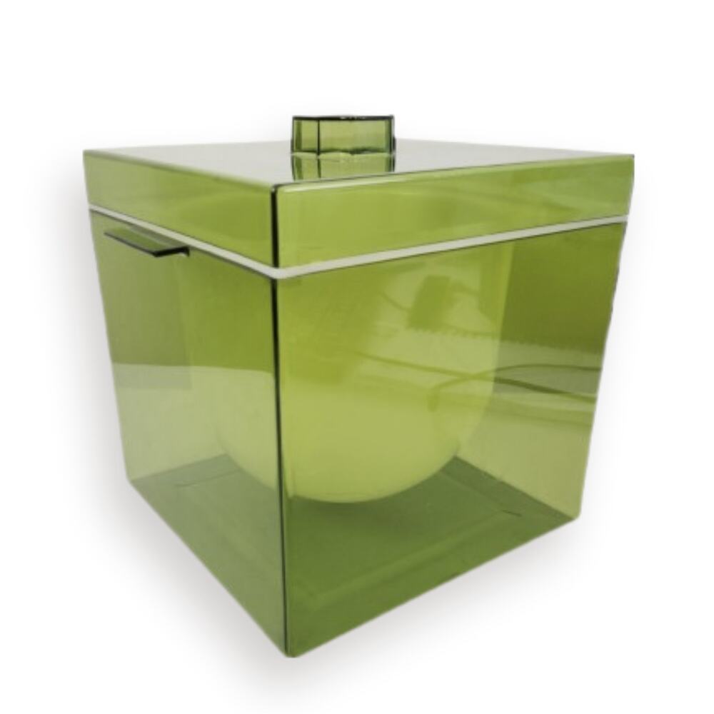 MCM Ice Bucket Green Retro Bar Decor Eagle Mod Futuristic